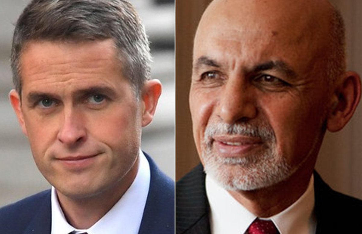 President Ghani met with the British Defense Minister in Kabul