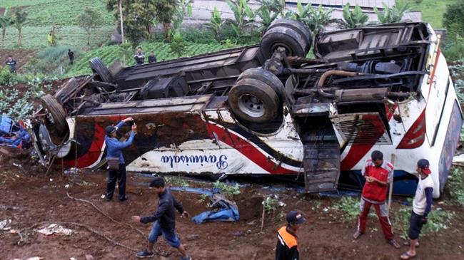 Indonesia bus crash leaves at least 21 dead