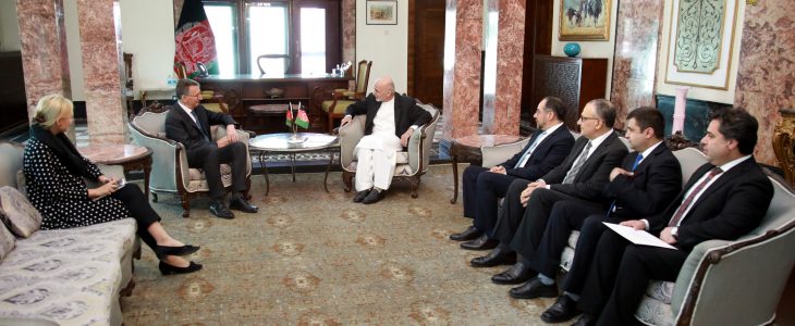 President Ghani Accepts Credentials of German, Danish & Norwegian Ambassadors to Kabul