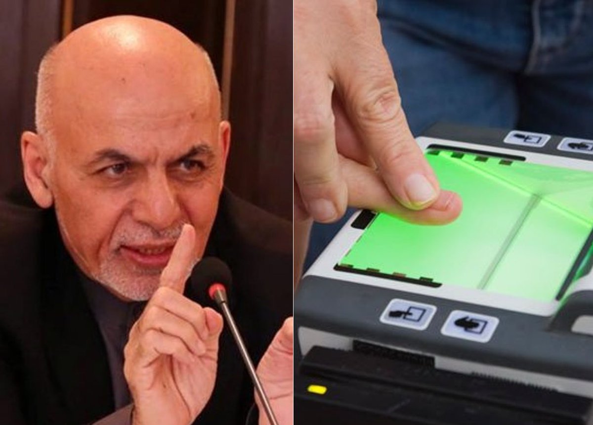 President Ghani supports utilization of biometrics system in upcoming elections