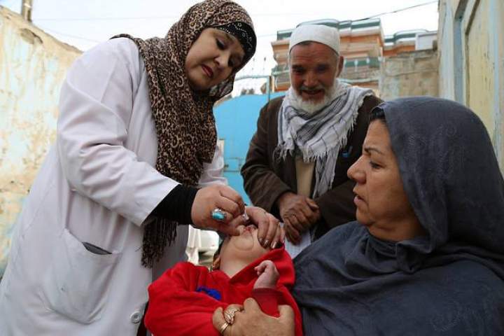 ۶.۴ میلیون کودک در سراسر افغانستان واکسین پولیو می‌شوند