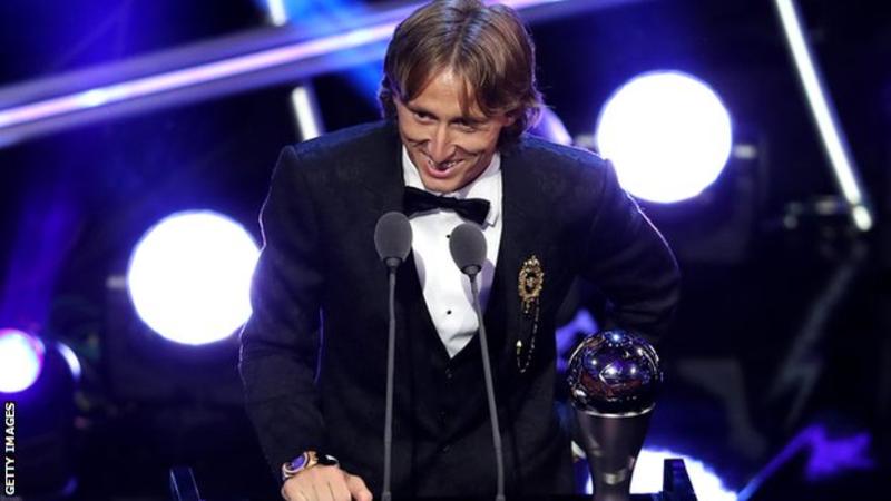 Luka Modric named best male player and Marta best female player at Fifa awards