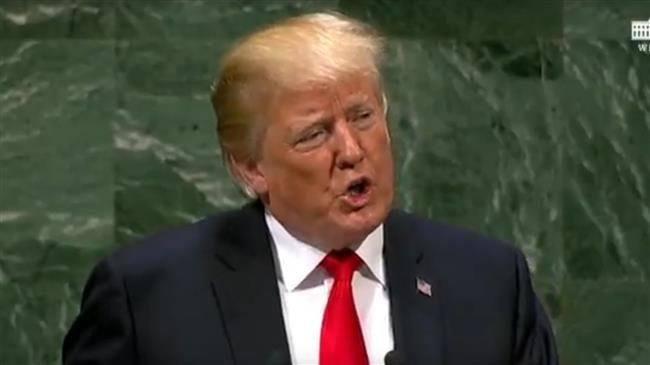 سخنان رئیس جمهور امریکا در نشست سازمان ملل حول محور تهدید و تحریم دیگر کشورها