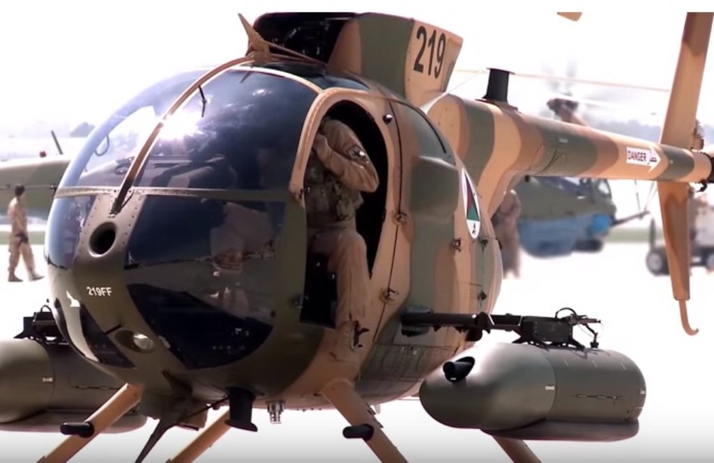 MD-530F Warriors carry out airstrikes on Taliban targets in Dasht Archi
