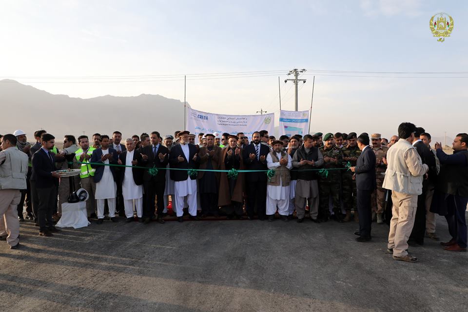Ghani inaugurates 22.48 km road, industrial and agricultural park in Parwan