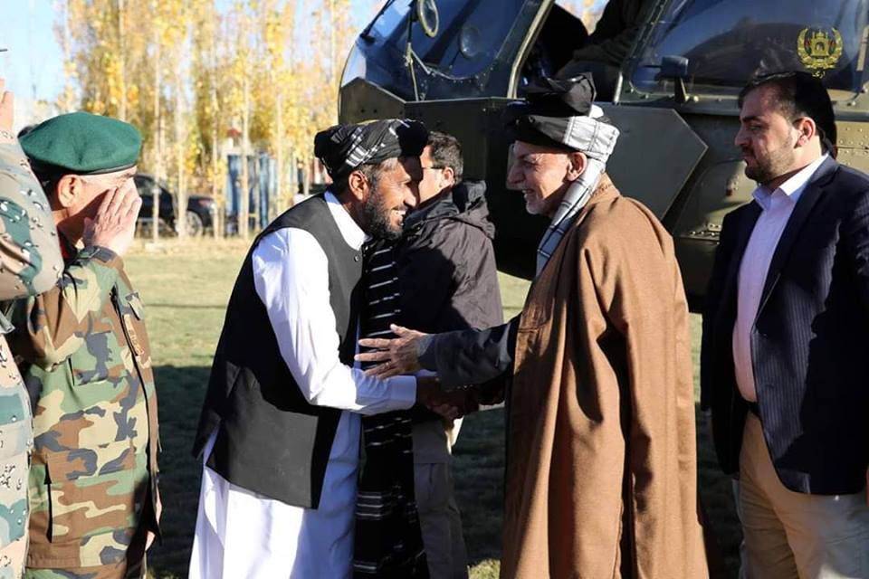 Ghani arrives in Paktika to open new Governor House building