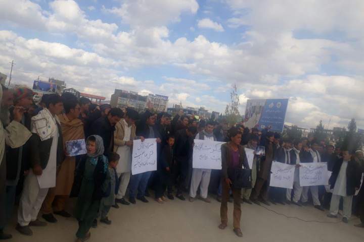 اعتراض مردم دایکندی به ناامنی‌های جاری در ارزگان، مالستان و جاغوری