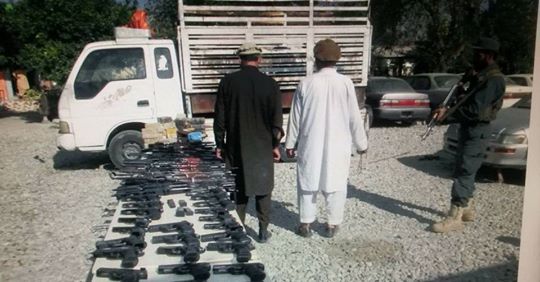 Two Gun Traffickers Arrested in Nangarhar Province