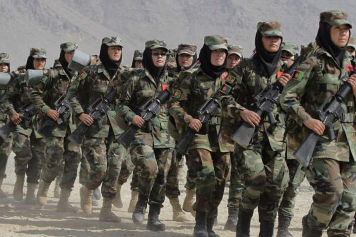 حضور کماندوهای زن در عملیات نظامی ارتش ملی
