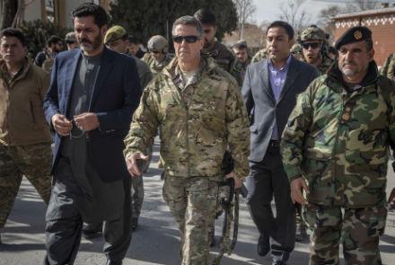Miller Visits Ghazni, Pledges Continued Support To ANDSF