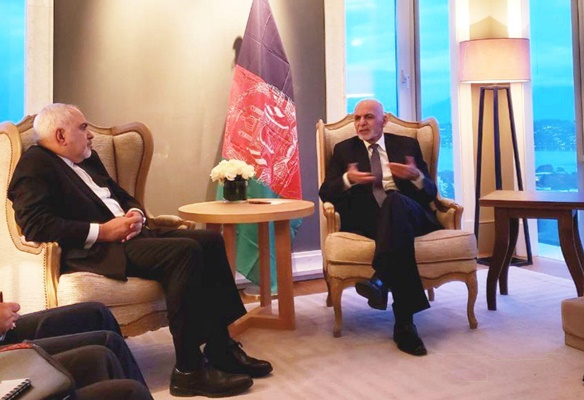 Iran FM, President Ghani Discuss Afghanistan Peace Process
