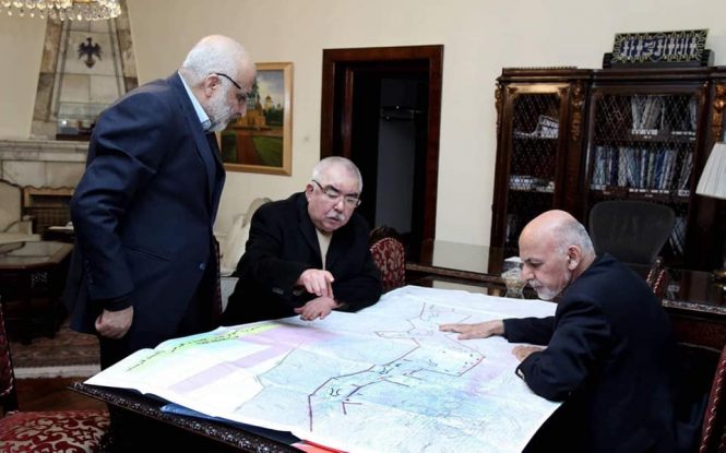 President Ghani, VP Dostum, NDS Chief discuss hold joint security meeting