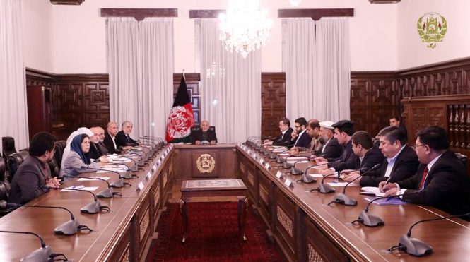 Ghani met with the delegation of governmental peace negotiators