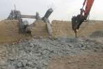 تخریب یک سرک و مخزن آب به دلیل پایین بودن کیفیت کار در ننگرهار