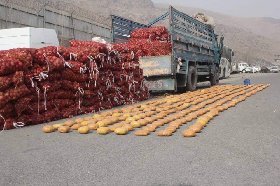 455 kilograms of Hashish seized by Special Forces in Kabul