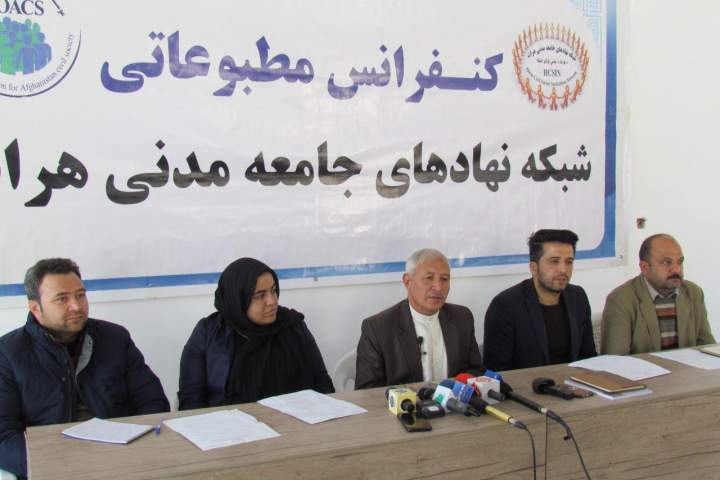 حمایت شبکه نهادهای جامعه مدنی هرات از نامزدان معترض انتخابات پارلمانی