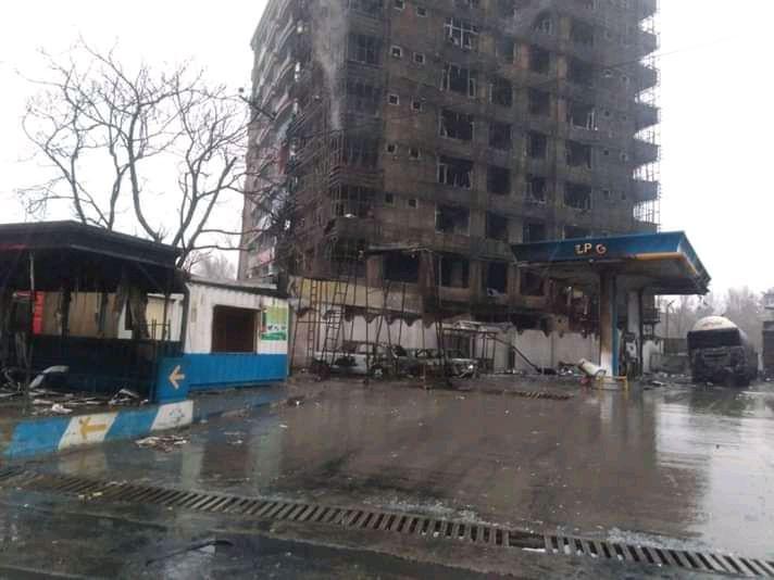 خسارات به‌جامانده از آتش‌سوزی در شهر کابل  