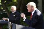 تماس تلفونی رهبران امریکا و هند پس از اظهارات تمسخرآمیز «ترامپ» در مورد «مودی»