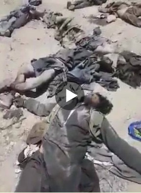 اجساد کشته های طالبان در شاولیکوت قندهار  