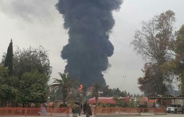 آتش‌سوزی یک تانکر تیل در ولایت ننگرهار
