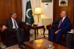 زلمی خلیلزاد با شاه محمود قریشی وزیر خارجه پاکستان ملاقات کرد