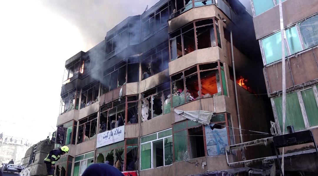 Blaze at Kabul’s Mandawi Market Causes Huge Loss
