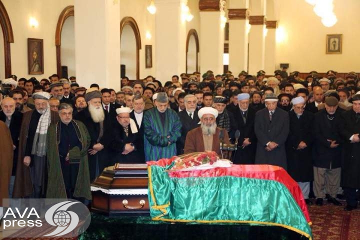 مراسم نمازجنازه مجددی در ارگ برگزار شد / وی شخصیت خدوم و صادق در تمام شرایط افغانستان بود