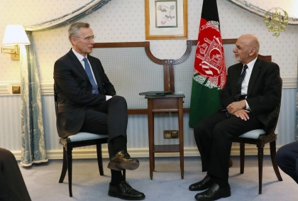 President Ghani Meets NATO Secretary General
