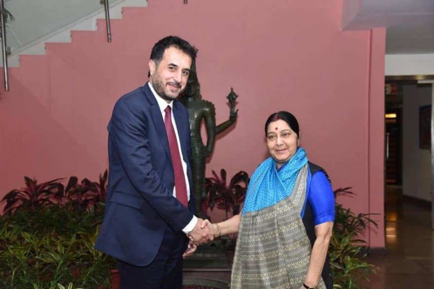 Afghan acting minister Khalid discusses bilateral relations with Sushma Swaraj