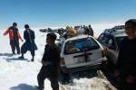 مسافرین جاغوری گیرمانده در برف نجات یافتند
