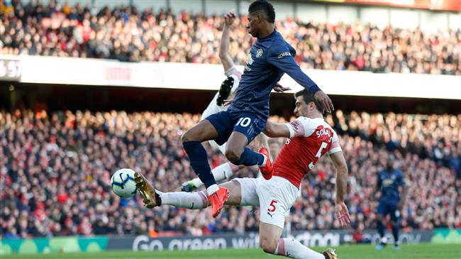 Arsenal beats Manchester United 2-0 in English Premier League