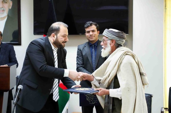 Contracts of 55 rural welfare projects signed in Kabul