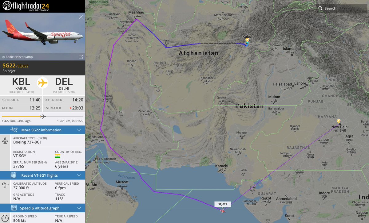Afghanistan loses millions of dollars due to Pakistan airspace closure