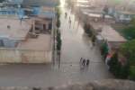 وضعیت برخی از  خیابان های شهر مزار شریف پس از باران و سیل  