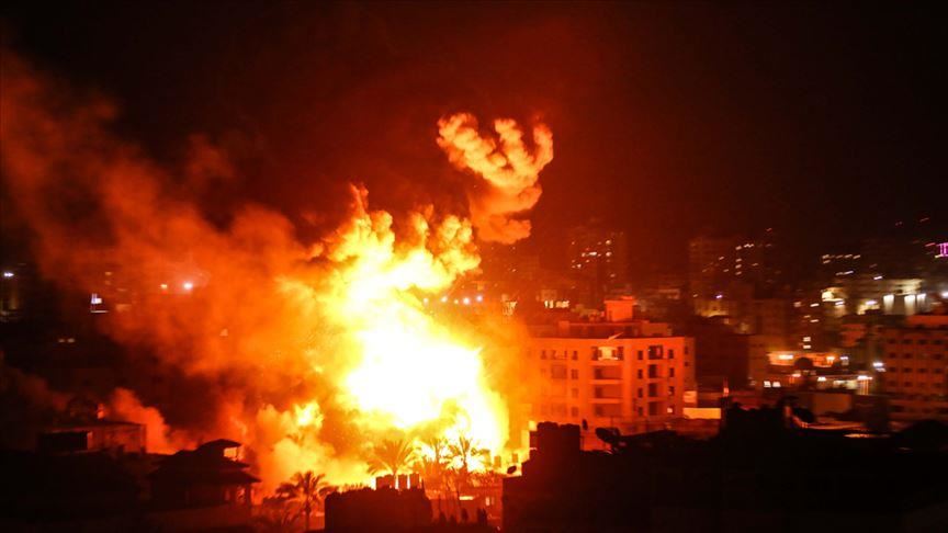 Zionist regime shells Hamas observation posts in Gaza