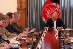 دیدار رئیس جمهور غنی با  قوماندان فرماندهی مرکزی اردوی امریکا در کابل