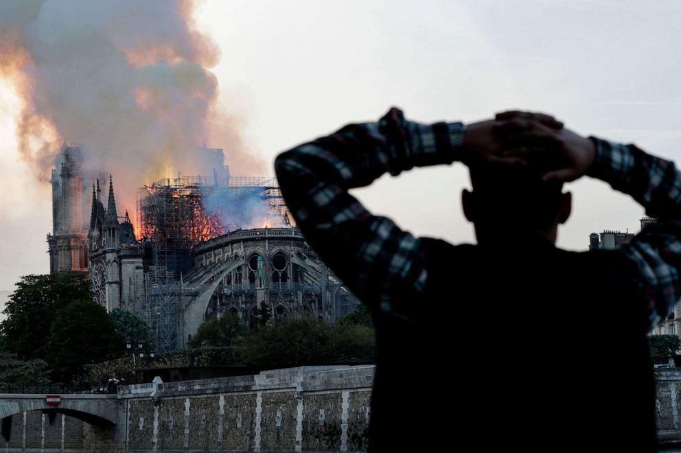 Notre Dame blaze shocks France, Macron ditches speech