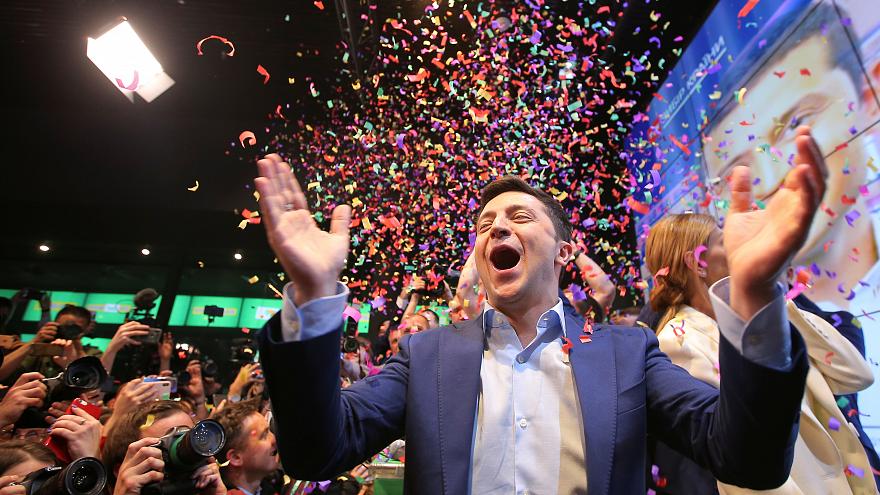 Ukrainian comedian tipped to win presidential race by landslide: Exit poll
