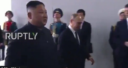 Putin, Kim hold first face-to-face talks in Russia