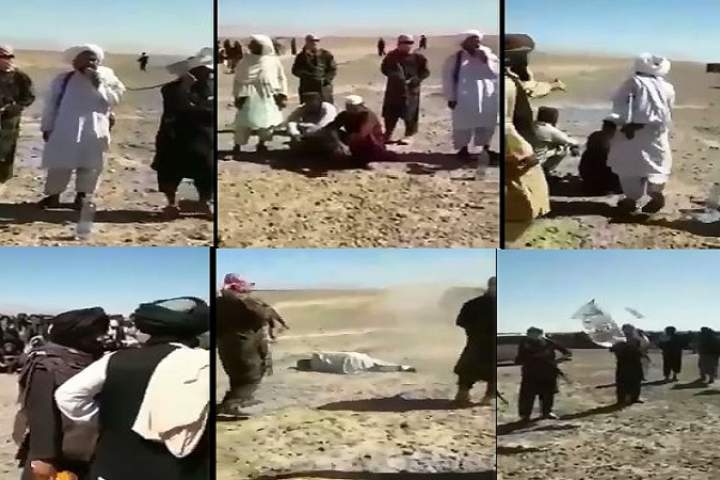 طالبان دو تن را به جرم دزدی و بی عزت کردن زنان در فراه تیرباران کردند
