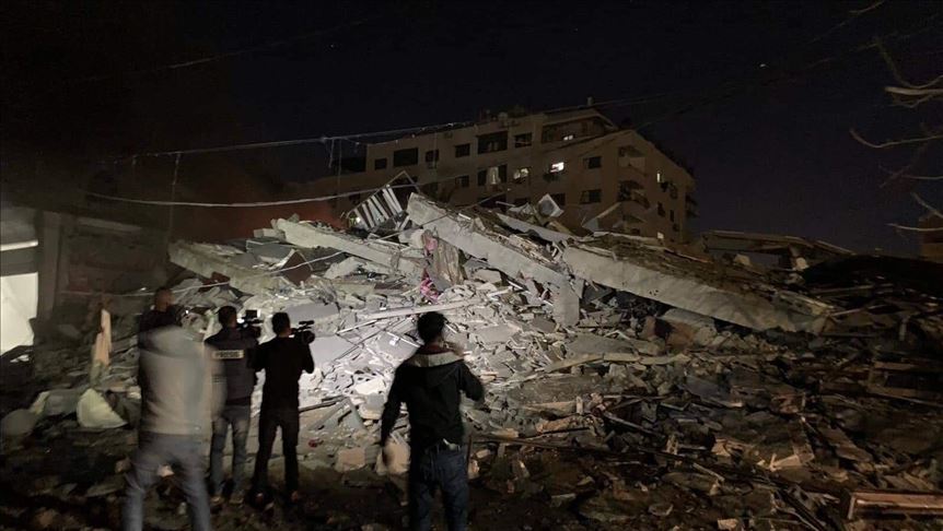 Anadolu Agency’s office hit by Zionist forces in Gaza Strip