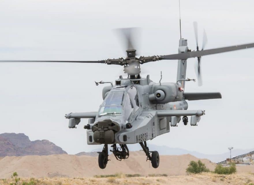 Boeing hands over first of the 22 Apache Guardian attack helicopters to India