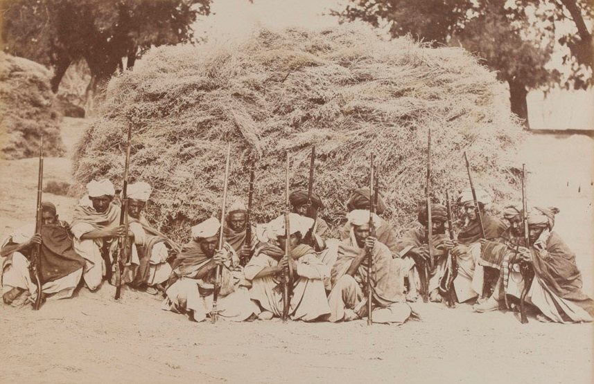 گروهی از مبارزان افغانستان، جلال آباد، سال۱۸۷۸میلادی
