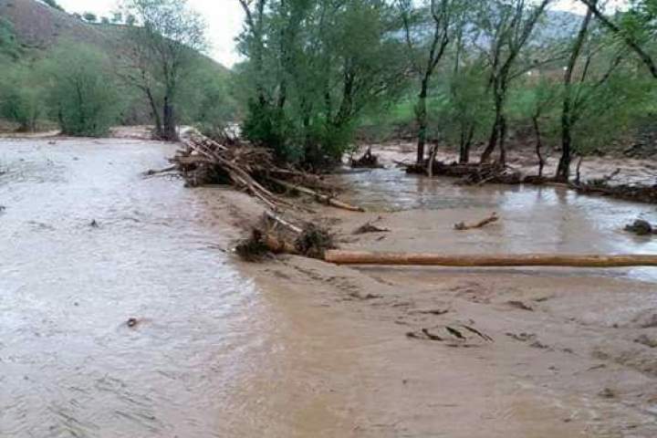 جاری شدن سیلاب در شهرستان و میرامور دایکندی خسارات هنگفت مالی را به بار آورد