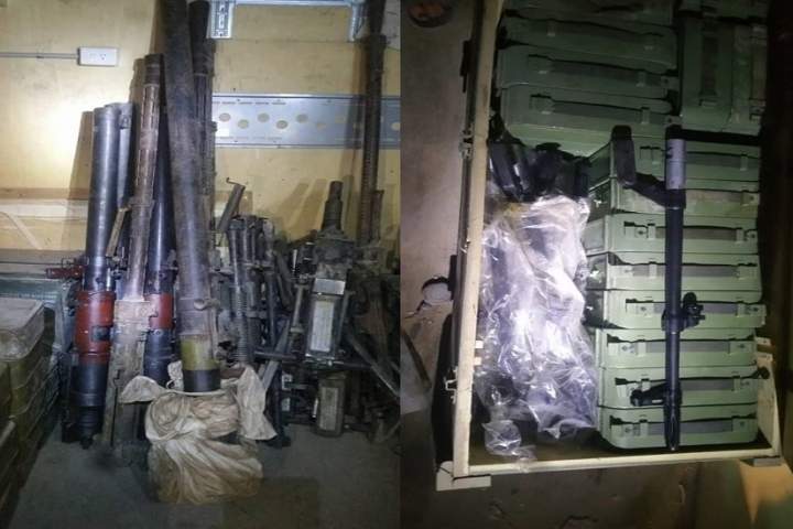 یک ذخیره‌گاه بزرگ سلاح و مهمات طالبان در ارزگان کشف و ضبط شد