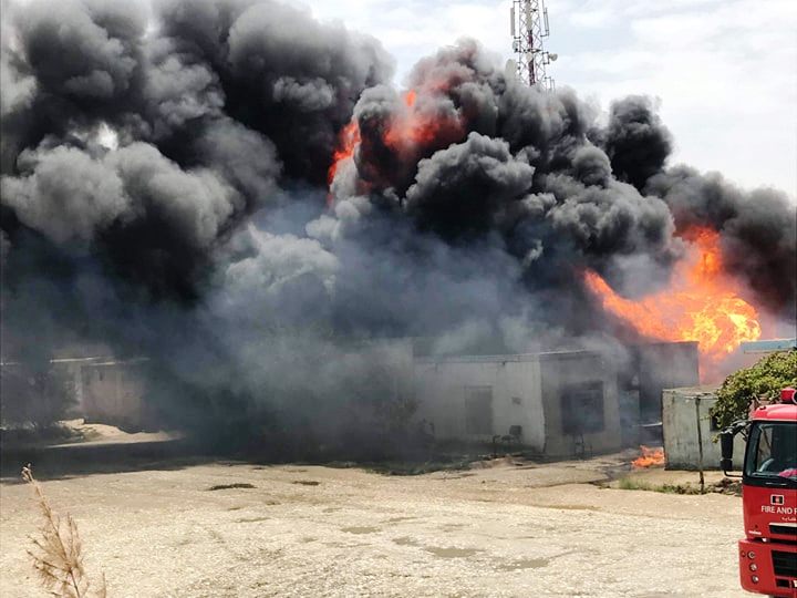 Huge Fire Breaks Out At Oil Depot In Mazar-e-Sharif City