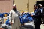 توزیع مواد غذایی و البسه برای ۱۳۰ فامیل متضرر در ولایت بامیان