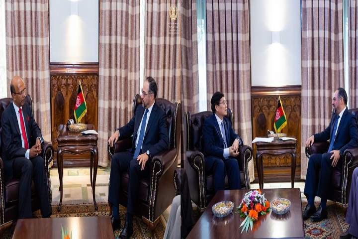 دیدار صلاح الدین ربانی با سفیر هند و کمیشنر امنیت داخلی وزارت خارجه چین