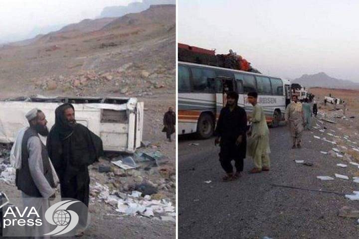 بیش از 50 مسافر بر اثر برخورد موتر بس با ماین در هرات کشته و زخمی شدند