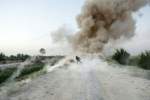 منهدم شدن یک تیلر مملو از مواد انفجاری طالبان در غزنی